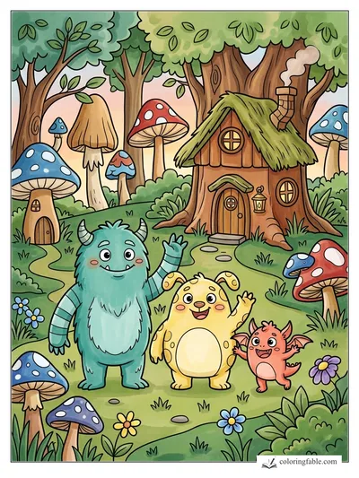 Colored example of this coloring page