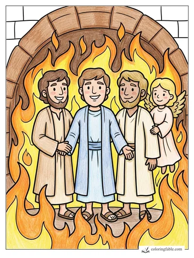 Colored example of this coloring page