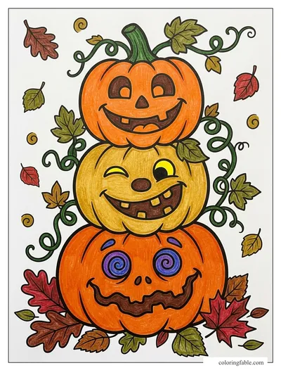 Colored example of this coloring page