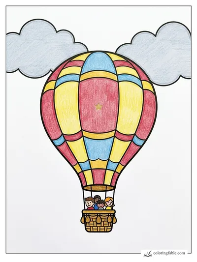 Colored example of this coloring page
