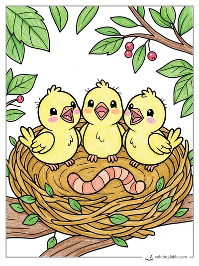 Colored example of this coloring page