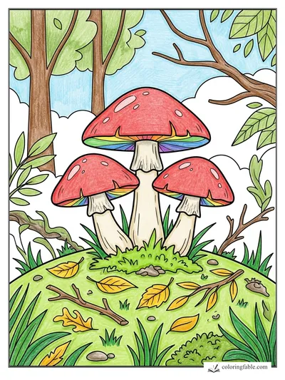 Colored example of this coloring page