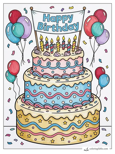 Colored example of this coloring page