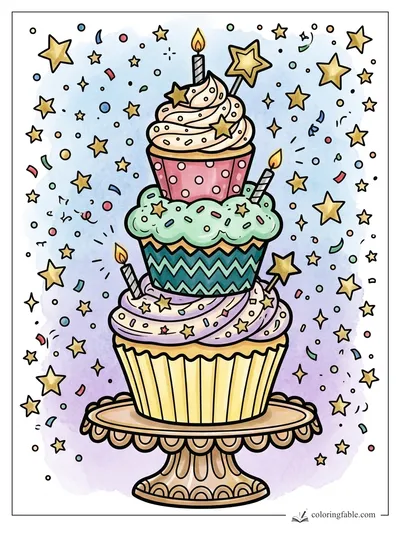 Colored example of this coloring page