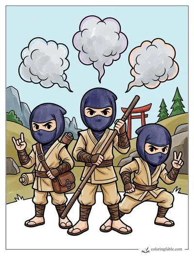 Colored example of this coloring page