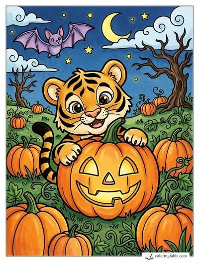Colored example of this coloring page