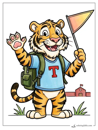 Colored example of this coloring page