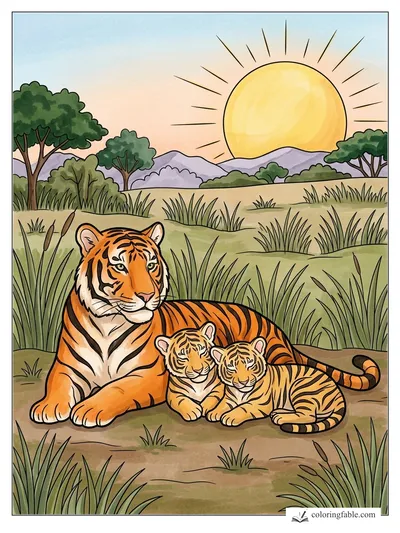 Colored example of this coloring page