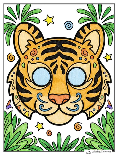 Colored example of this coloring page