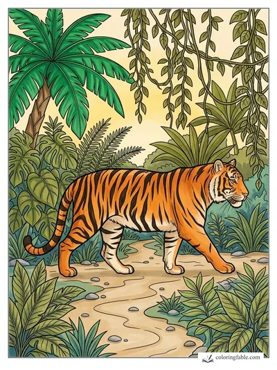 Colored example of this coloring page