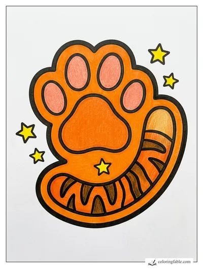 Colored example of this coloring page