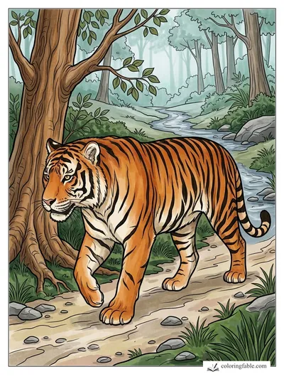 Colored example of this coloring page