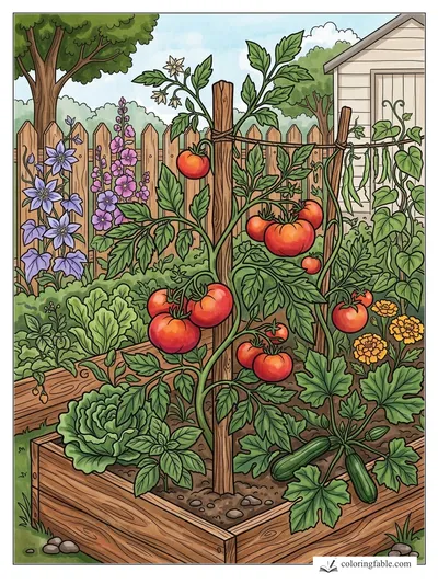 Colored example of this coloring page