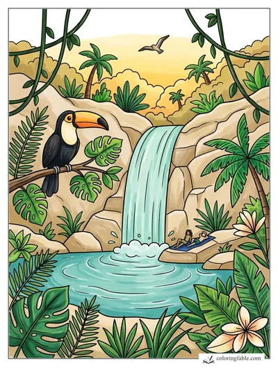 Colored example of this coloring page