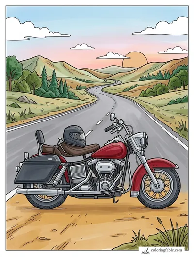 Colored example of this coloring page