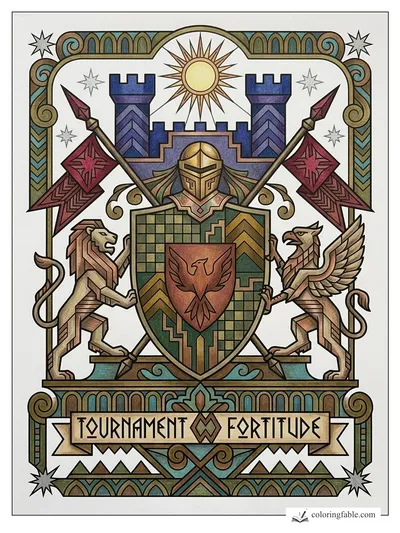 Colored example of this coloring page