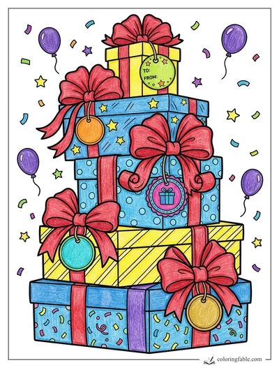 Colored example of this coloring page