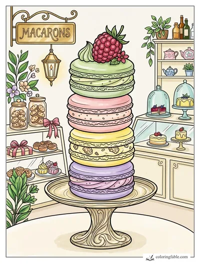 Colored example of this coloring page
