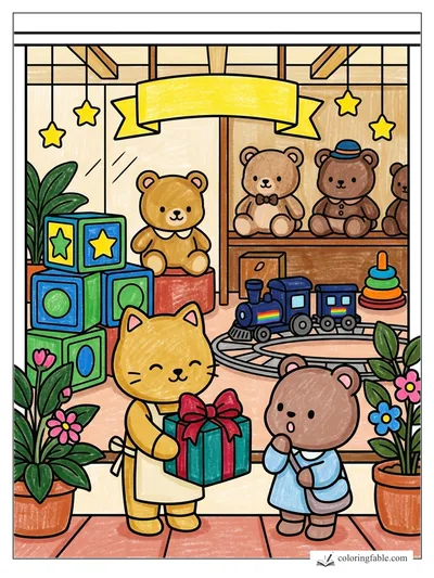 Colored example of this coloring page