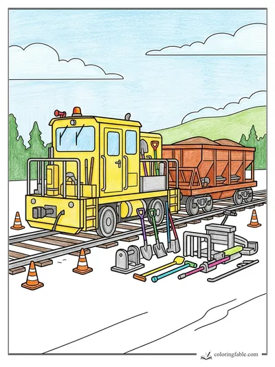 Colored example of this coloring page