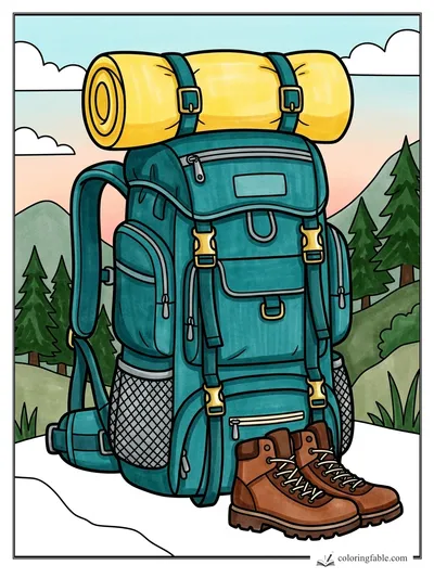 Colored example of this coloring page