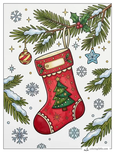 Colored example of this coloring page