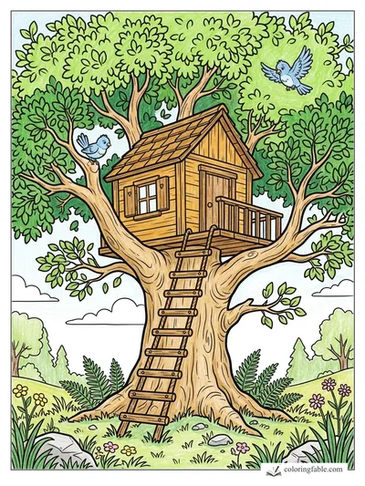 Colored example of this coloring page