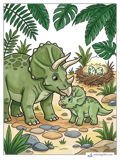 Colored example of this coloring page
