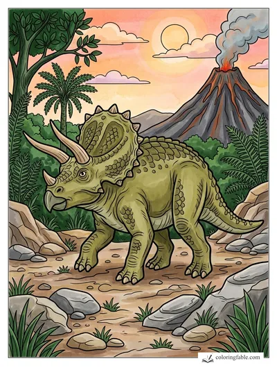 Colored example of this coloring page