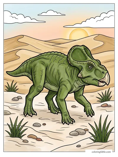 Colored example of this coloring page