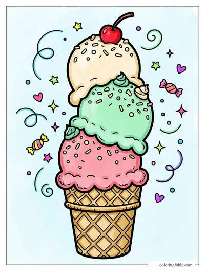 Colored example of this coloring page
