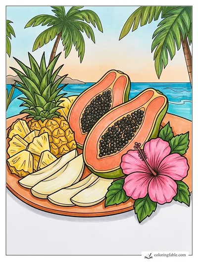 Colored example of this coloring page