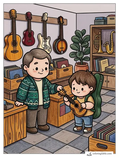 Colored example of this coloring page
