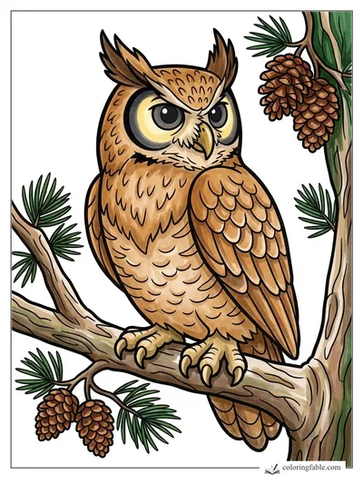 Colored example of this coloring page