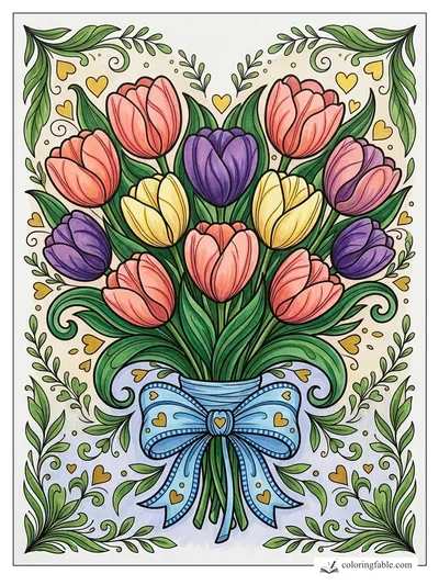 Colored example of this coloring page