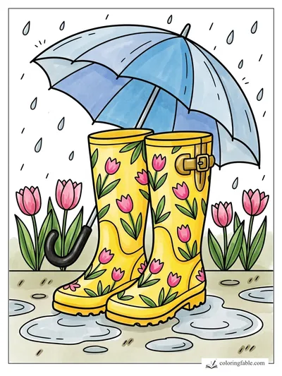 Colored example of this coloring page