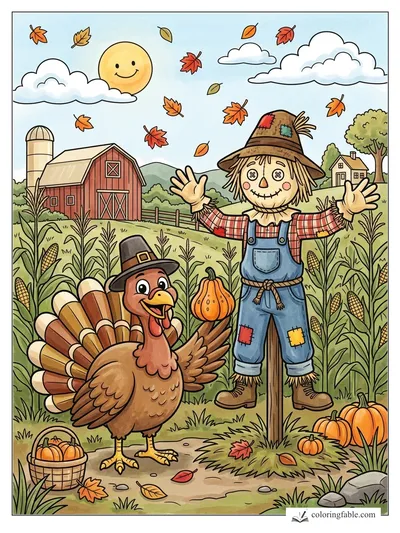 Colored example of this coloring page