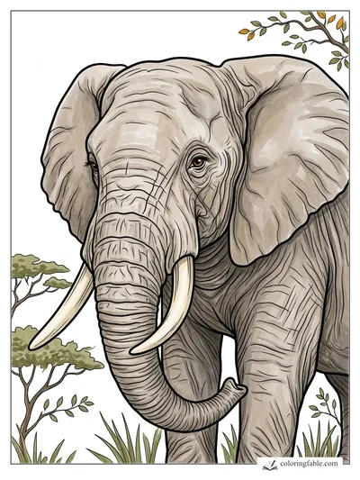 Colored example of this coloring page
