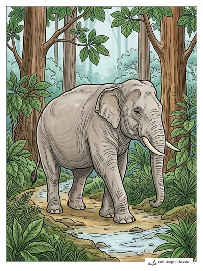 Colored example of this coloring page