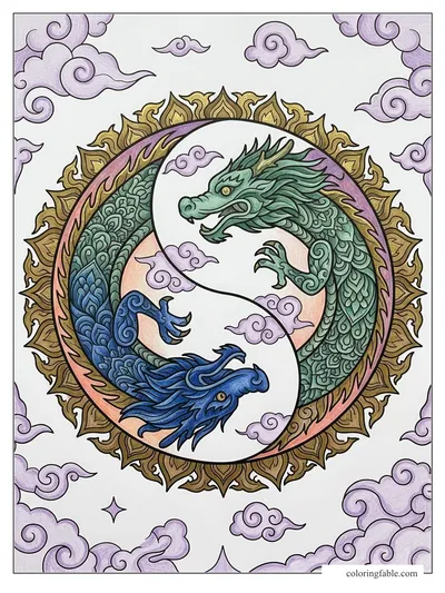 Colored example of this coloring page