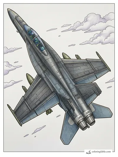 Colored example of this coloring page