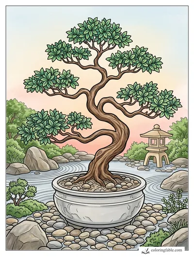 Colored example of this coloring page