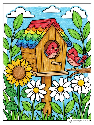 Colored example of this coloring page
