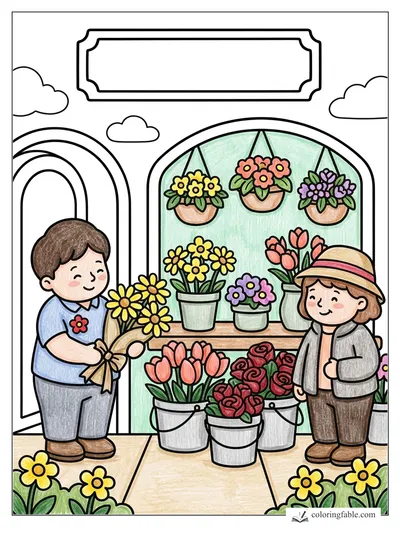 Colored example of this coloring page