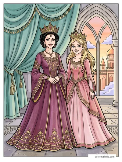 Colored example of this coloring page