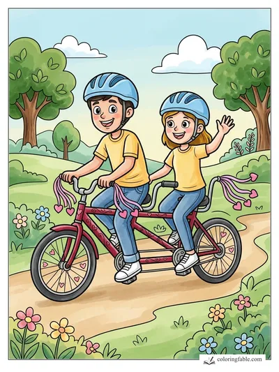 Colored example of this coloring page