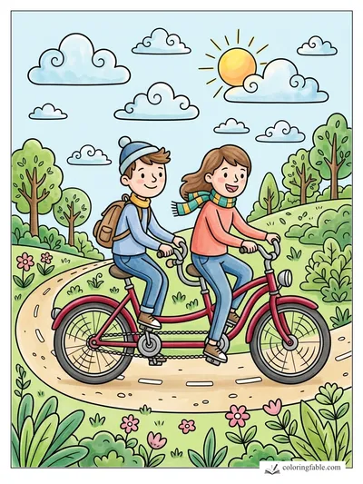 Colored example of this coloring page