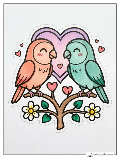 Colored example of this coloring page