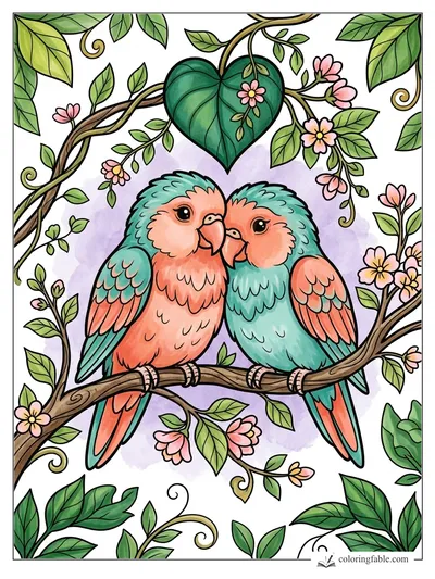 Colored example of this coloring page