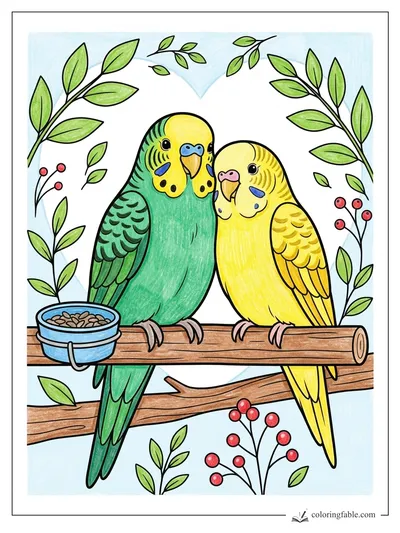 Colored example of this coloring page